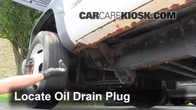 2000 Chevrolet K3500 6.5L V8 Turbo Diesel Cab and Chassis Huile Changer l'huile et le filtre à huile